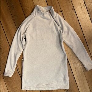 Athleta Cozy Karma Asym Asymmetrical Sweatshirt Dress Size XS